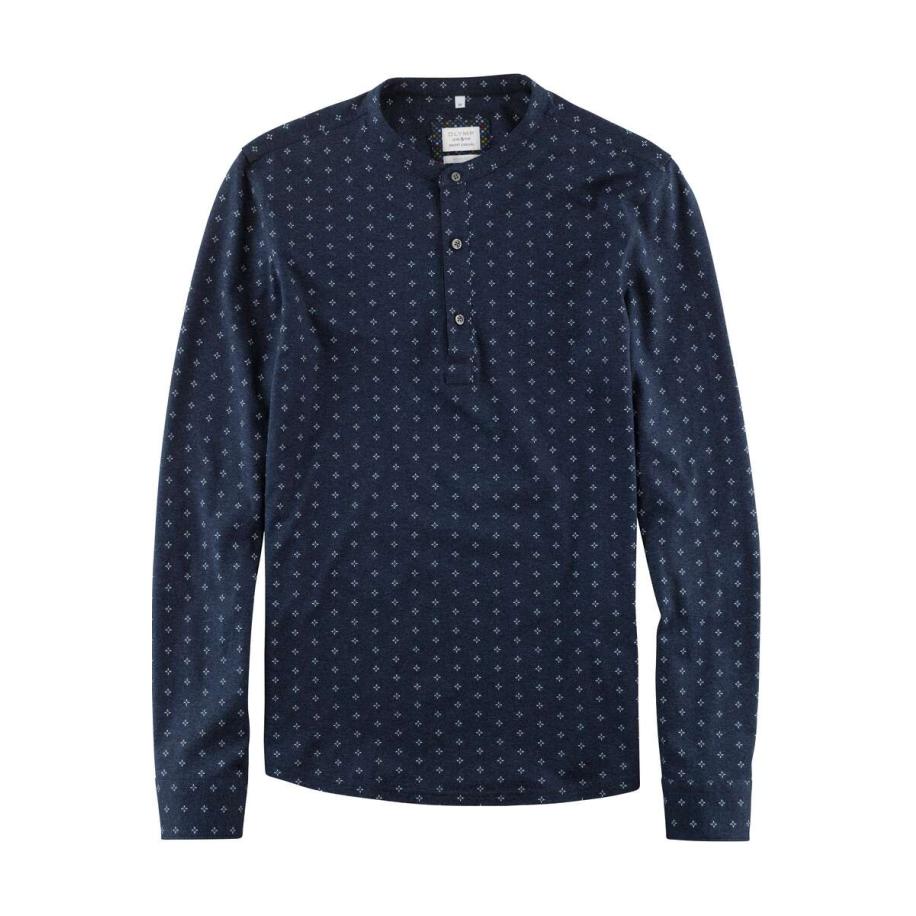 OLYMP Level Five Smart Casual Overhemd marine, Stippen Blauw