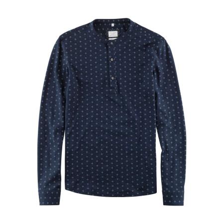 OLYMP Level Five Smart Casual Overhemd marine, Stippen