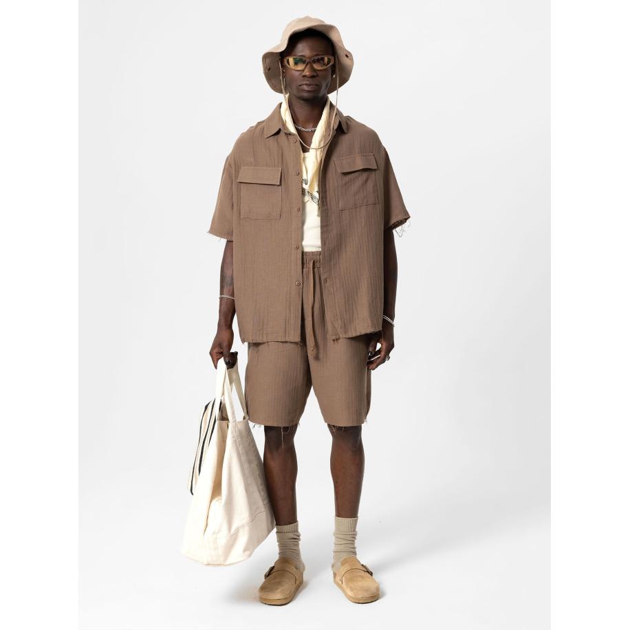 VAMOS CLO Overhemd bruin Bruin