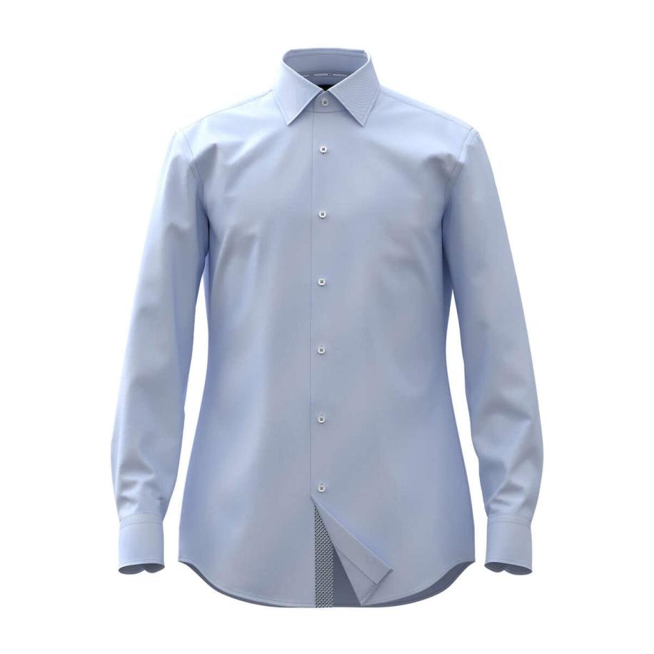 BOSS Overhemd lichtblauw, Effen Blauw