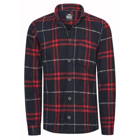 Rusty Neal Rusty Neal Overhemd donkerblauw / rood