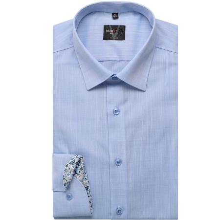 Marvelis Overhemd blauw, Effen