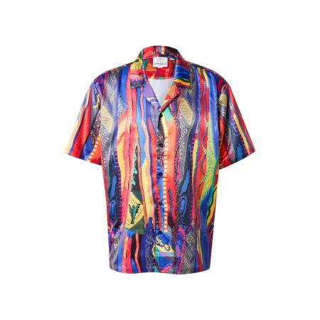 carlo colucci Carlo Colucci Overhemd royal blue/koningsblauw / geel / pink / rood