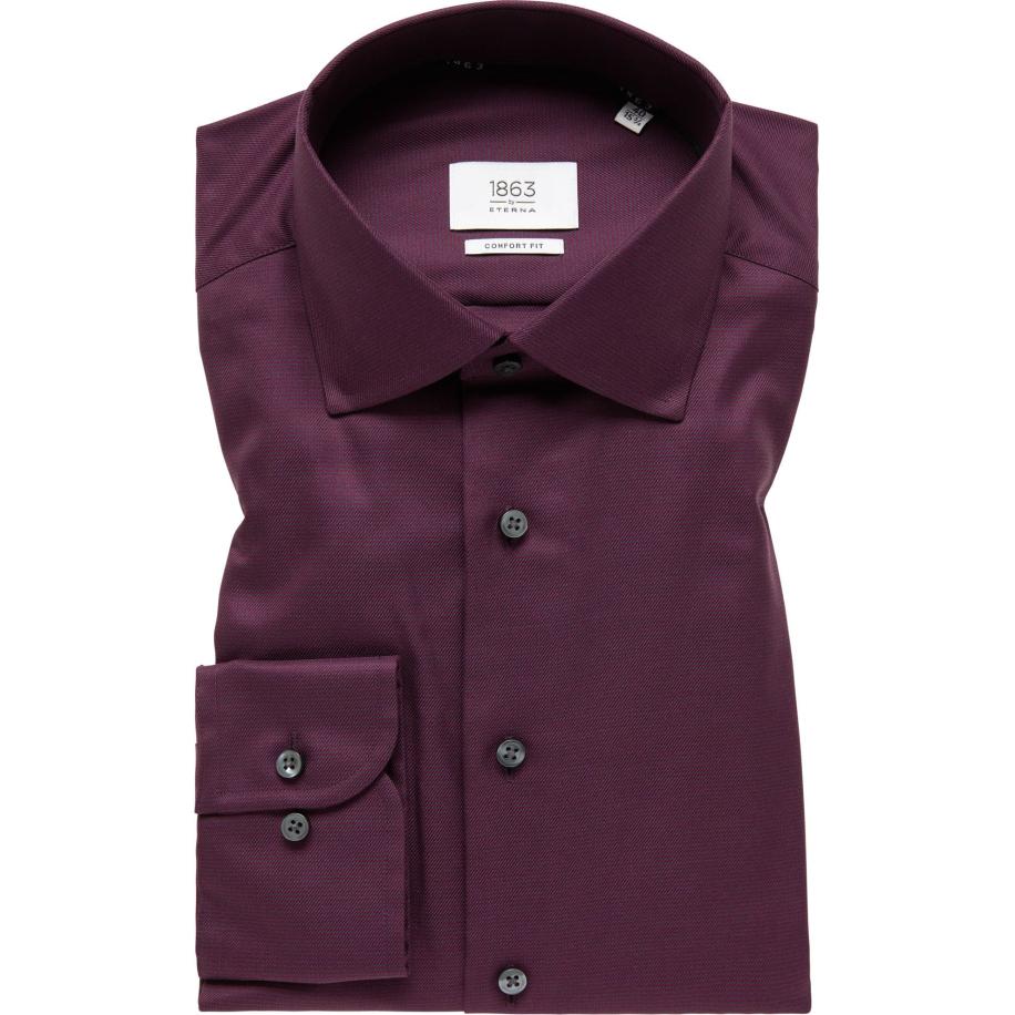 ETERNA 1863 Overhemd, Gestructureerd Multicolor