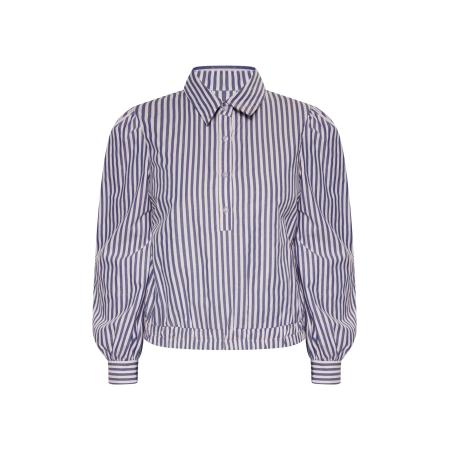 DreiMaster DreiMaster Vintage Blouse blauw / wit