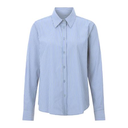 Rich & Royal Rich & Royal Blouse lichtblauw / wit