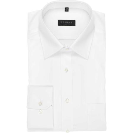 ETERNA Overhemd wit, Effen