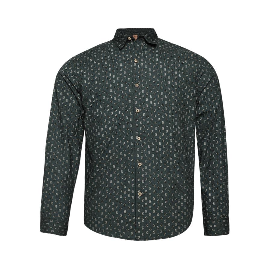 Campus Sutra Overhemd Walker grijs / groen / zwart Groen