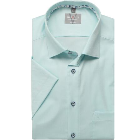 Marvelis Overhemd Korte mouw turquoise
