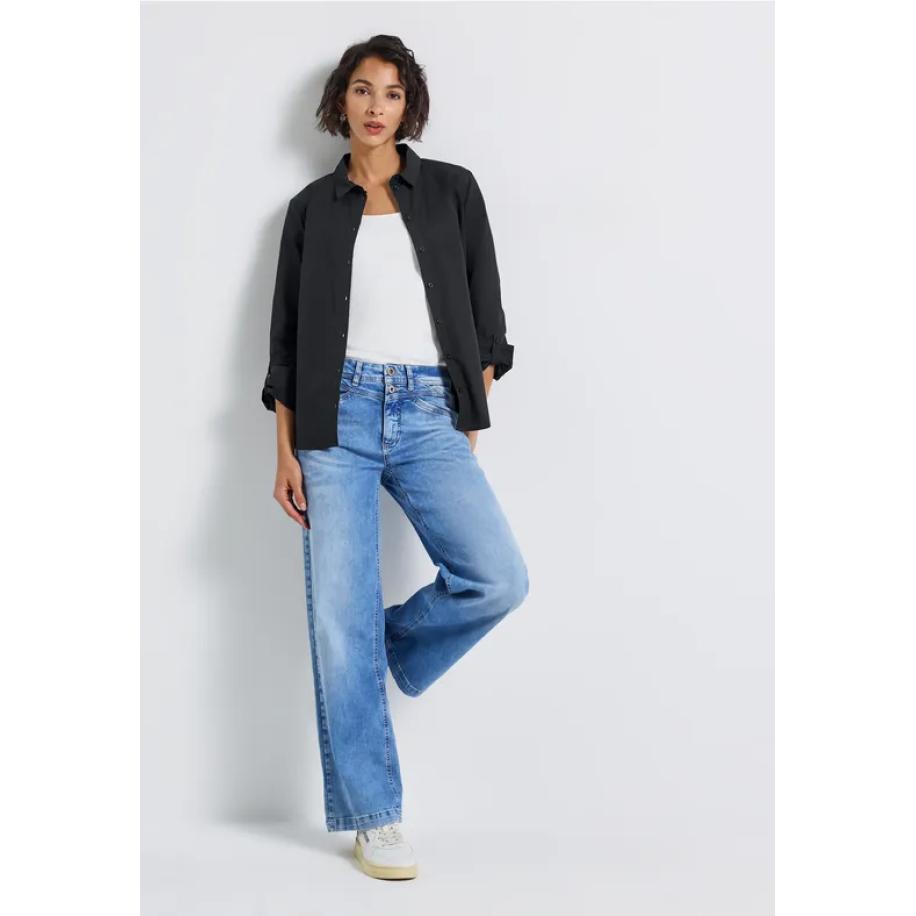 Street One Zakelijke blouse Zwart