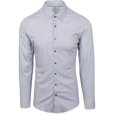 Desoto Overhemd Print Blauw