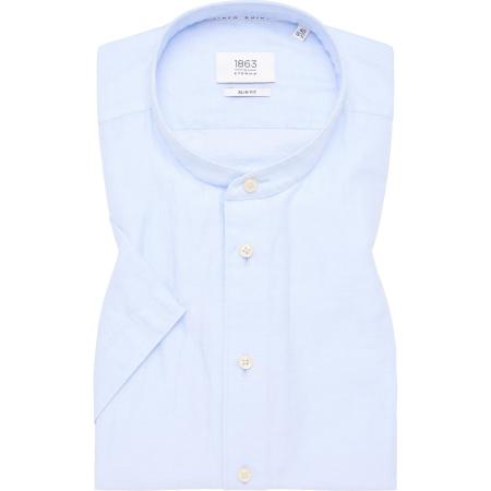 ETERNA 1863 Linnen Overhemd lichtblauw, Effen