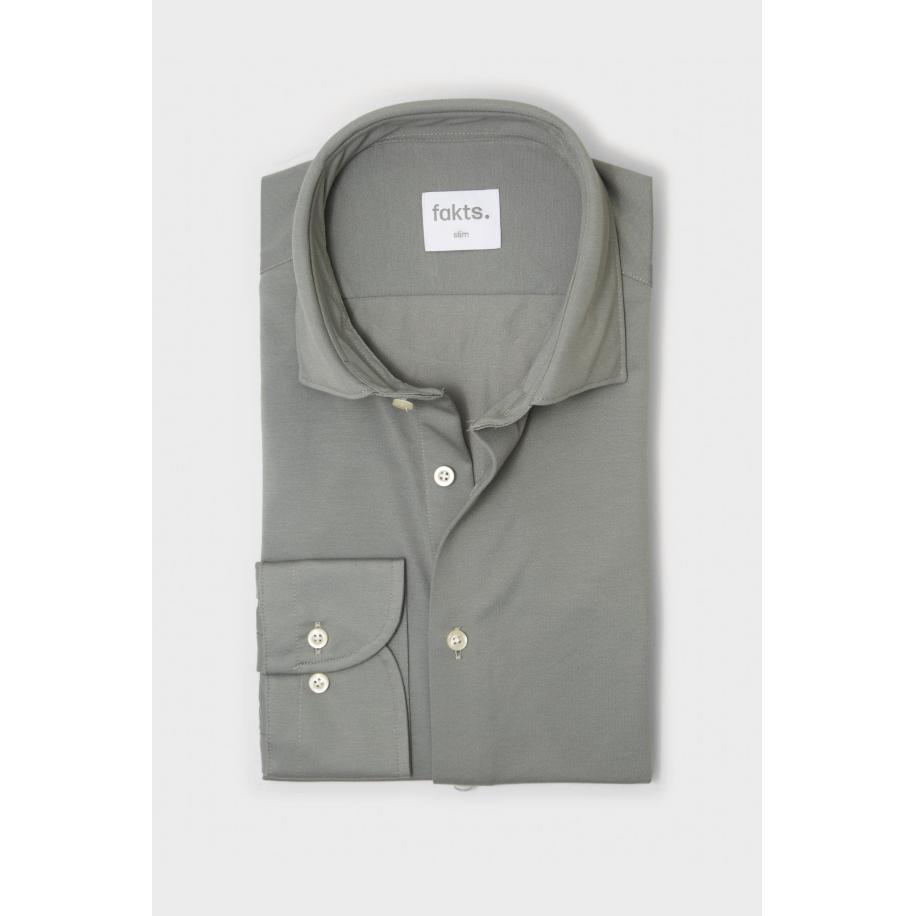 fakts Busy Overhemd groen, Effen Groen