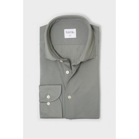 fakts Busy Overhemd groen, Effen