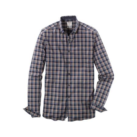 OLYMP Level Five Smart Casual Overhemd Marine, Ruit