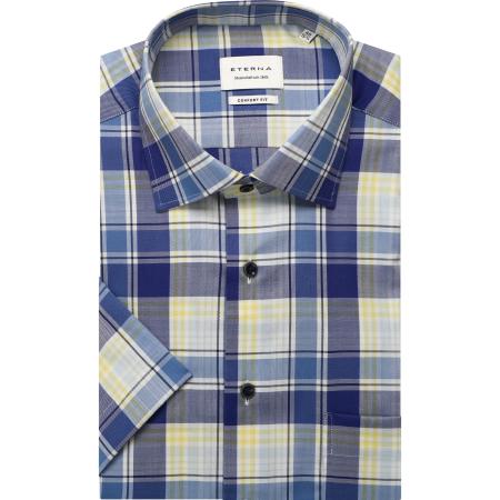 ETERNA Overhemd Korte mouw marine