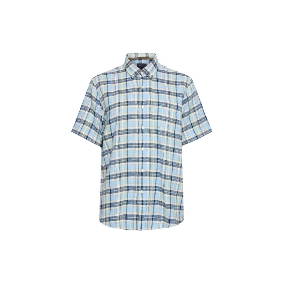 Signal Overhemd Pan beige / pastelblauw / donkerblauw / lichtgroen Blauw