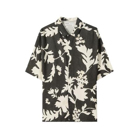 Bershka Bershka Overhemd zwart / wit