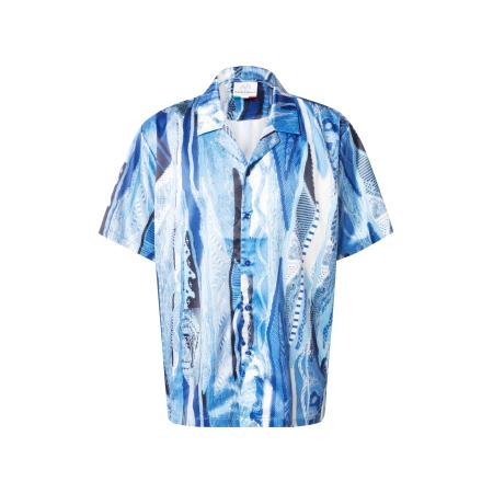 carlo colucci Carlo Colucci Overhemd blauw / lichtblauw / zwart / wit