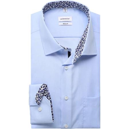 Seidensticker Overhemd lichtblauw, Effen