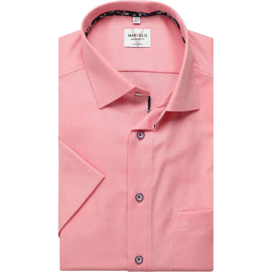 Marvelis Overhemd Korte mouw roos Rood