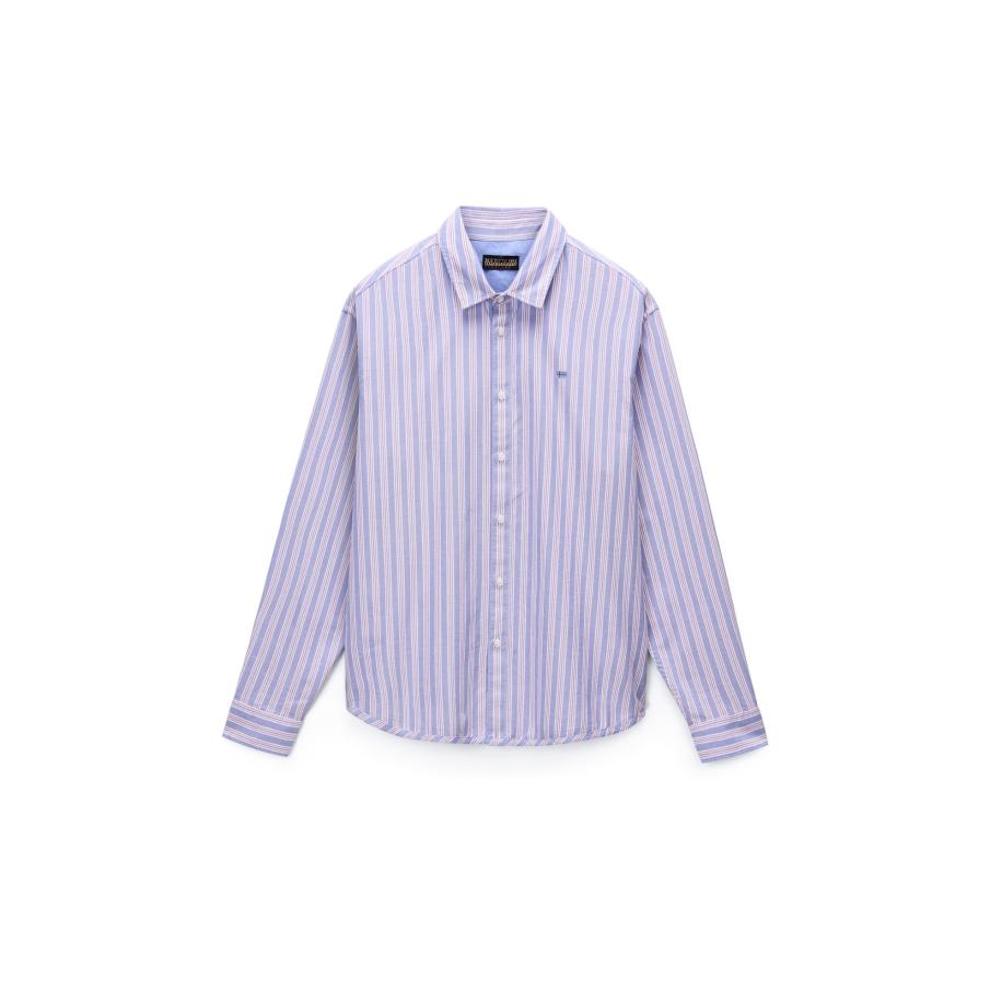 Napapijri NAPAPIJRI Overhemd G-Terra lavendel / mandarijn / wit -