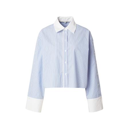 Second Female SECOND FEMALE Blouse Alanis lichtblauw / donkergrijs / offwhite