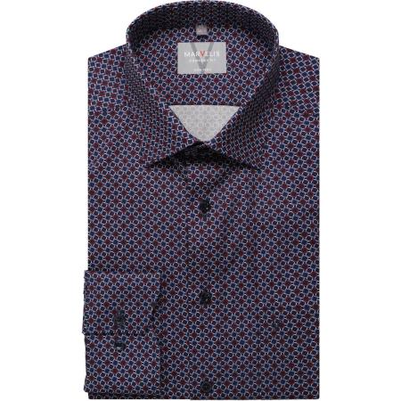 Marvelis Overhemd rood, Bedrukt