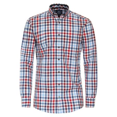 Redmond Casual Overhemd rood, Ruit