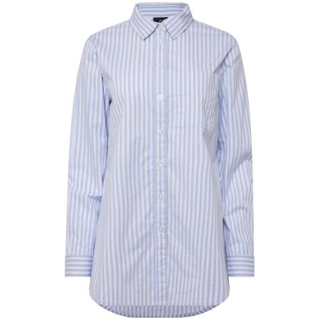 LAURASØN LAURASØN Blouse lichtblauw / wolwit