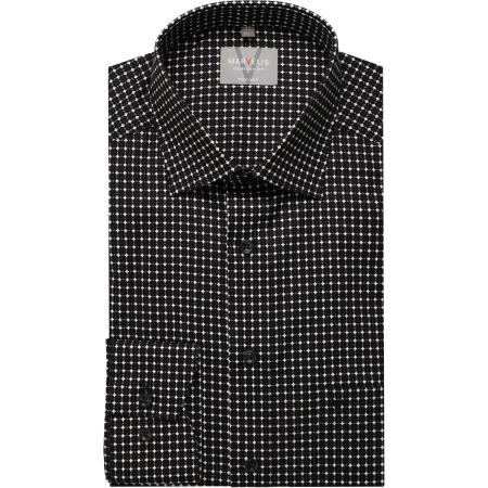 Marvelis Overhemd zwart, Bedrukt