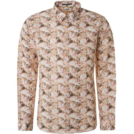 No Excess Linnen Overhemd Bloemenprint Multicolour