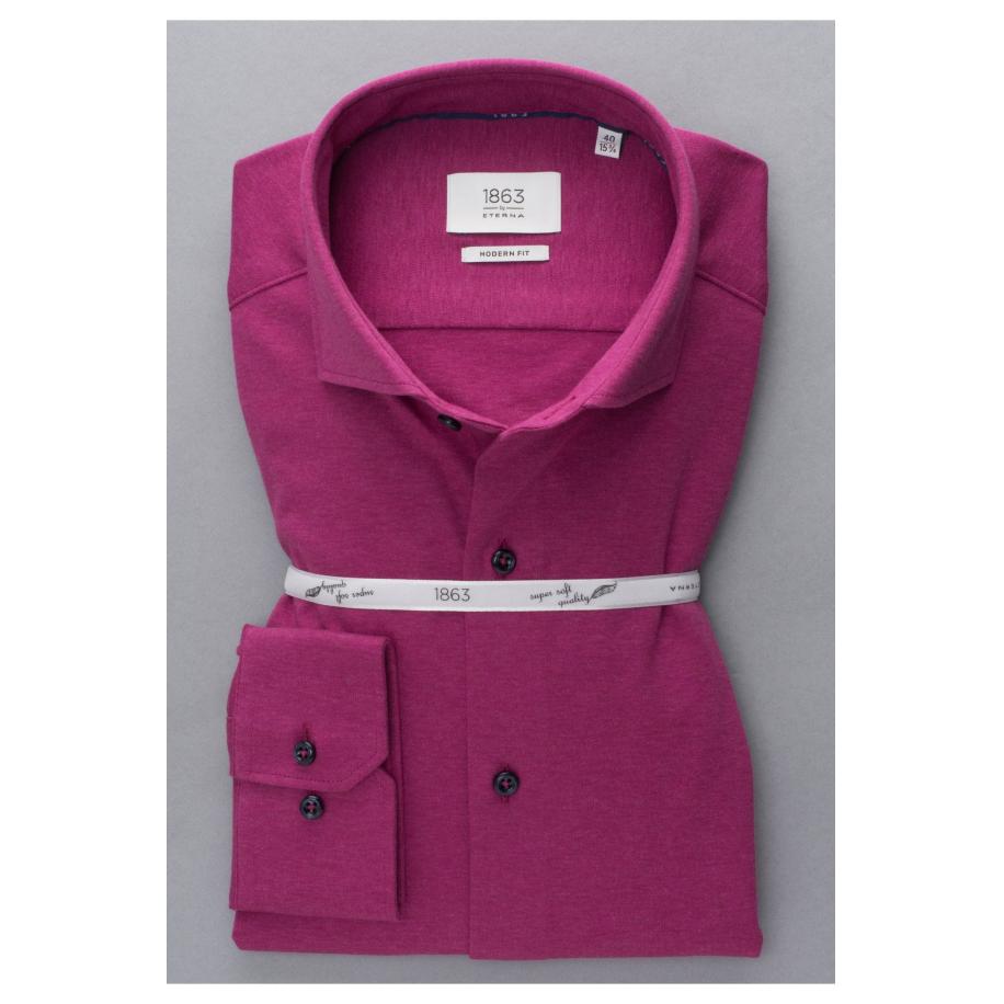 ETERNA 1863 Jersey shirt, Effen Paars