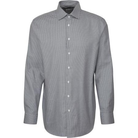 Seidensticker Overhemd groen, Pied De Poule