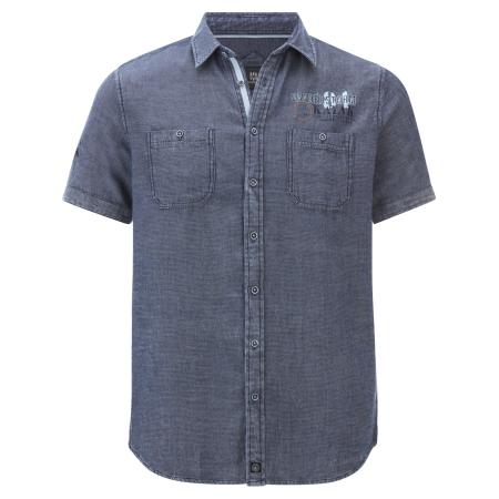 jan vanderstorm Jan Vanderstorm Overhemd Bryngur donkerblauw