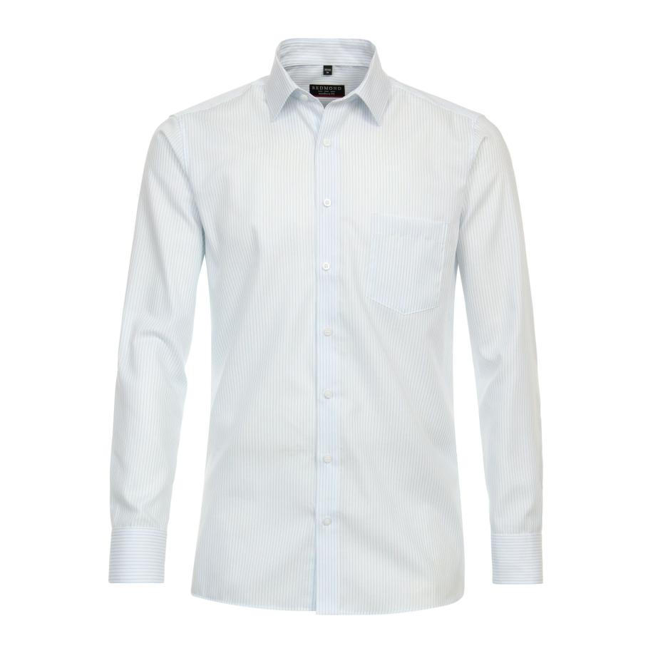Redmond Overhemd blauw, Gestreept Blauw