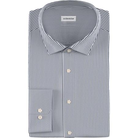 Seidensticker Overhemd blauw, Gestreept