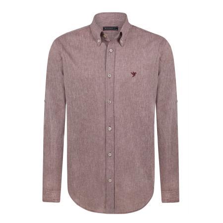 Felix Hardy Felix Hardy Zakelijk overhemd bordeaux