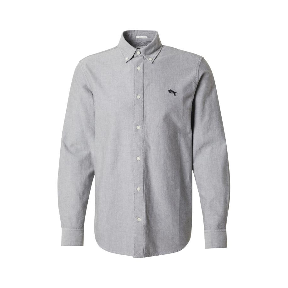 Wrangler WRANGLER Overhemd OXFORD SHIRT grijs gemêleerd -