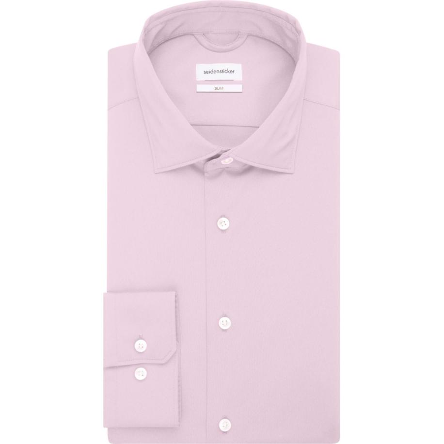 Seidensticker Overhemd lichtroze, Effen Roze