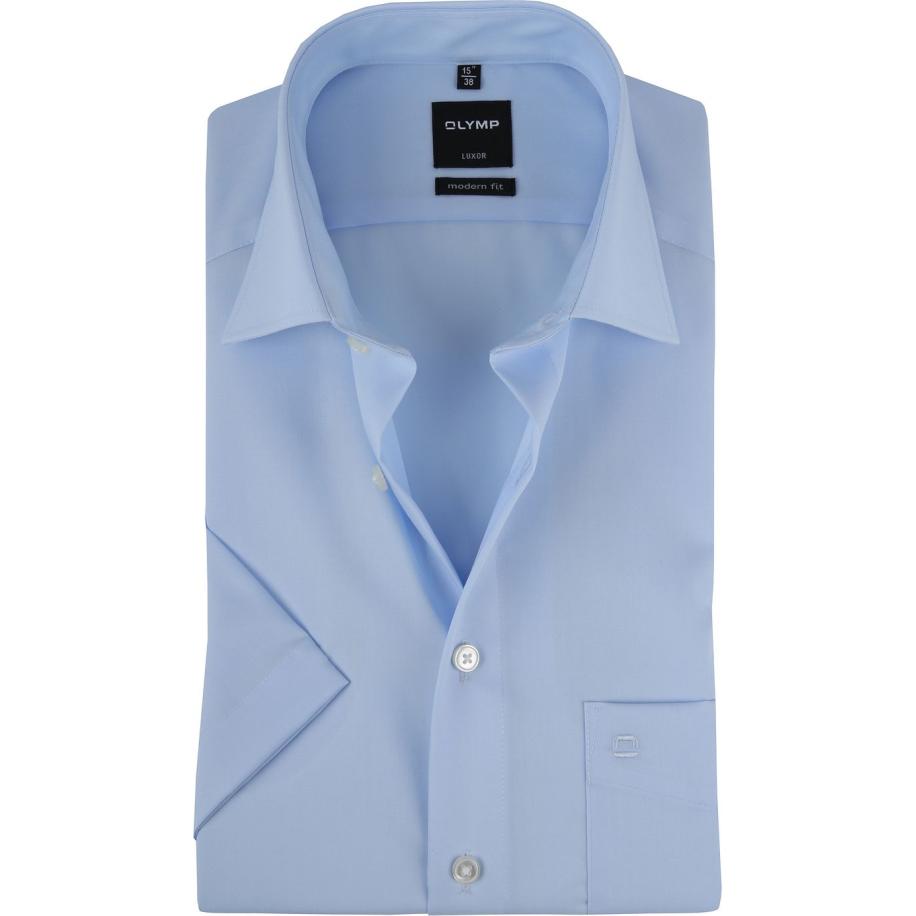 OLYMP Overhemd Luxor Blauw Blauw