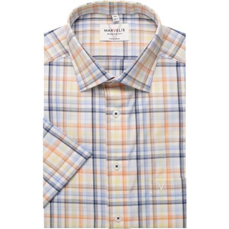 Marvelis Overhemd Korte mouw oranje