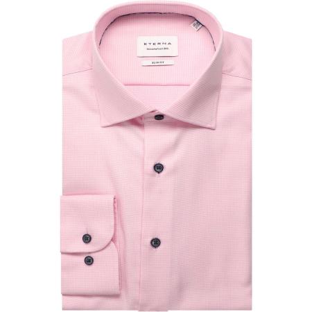 ETERNA Overhemd roos, Gestructureerd