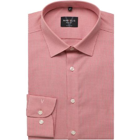 Marvelis Overhemd rozenhout, Vichy ruit