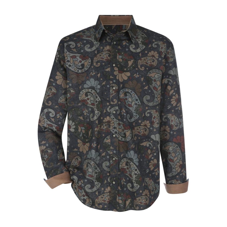 BABISTA Overhemd donkerblauw, Motief Blauw