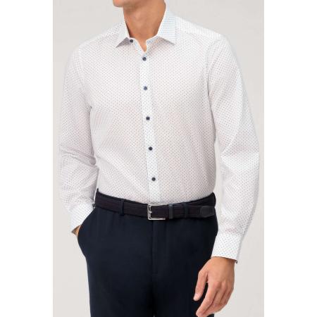 OLYMP Level Five Overhemd blauw, Bedrukt