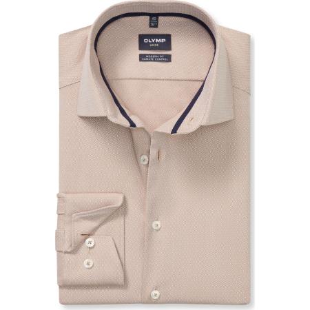 OLYMP Luxor Performance Climate Control Overhemd caramel, Faux-uni