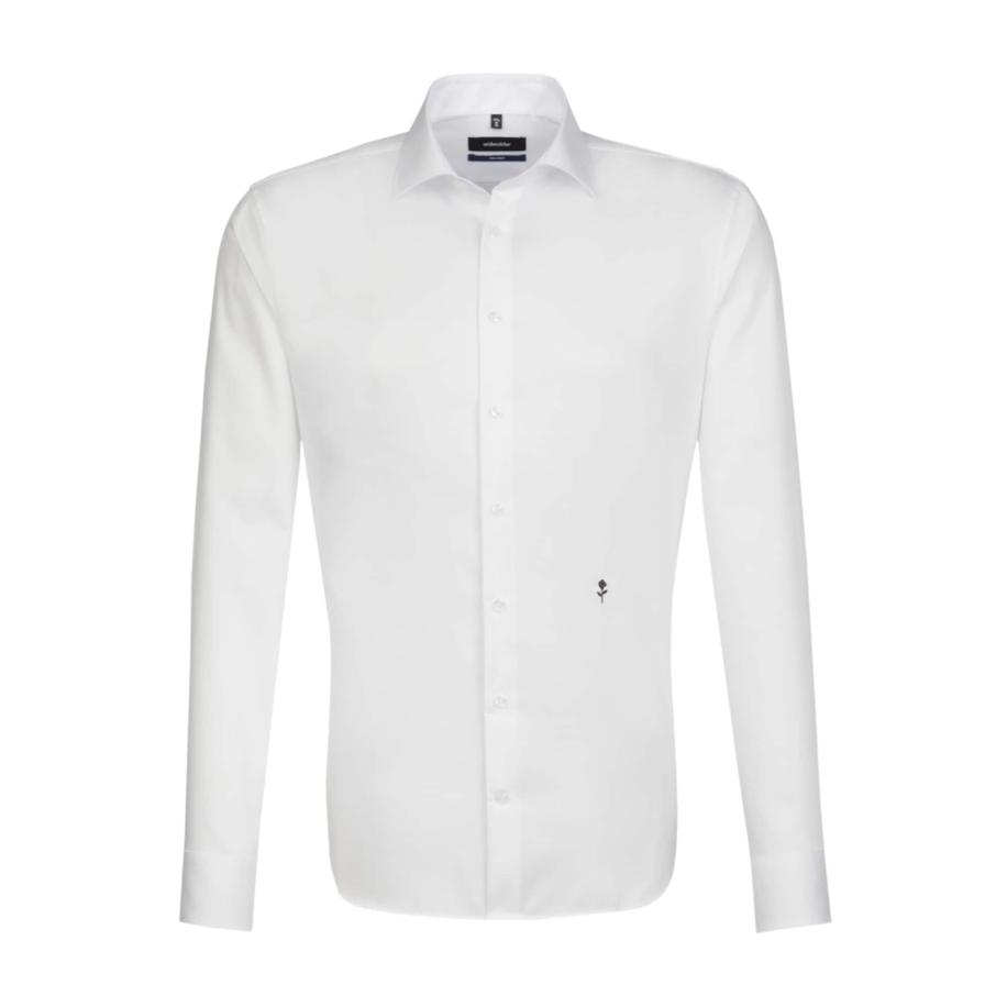 Seidensticker SEIDENSTICKER Overhemd zwart / wit -