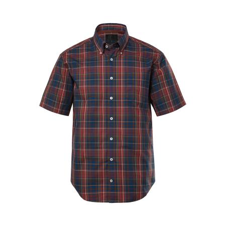 JP1880 JP1880 Overhemd donkerblauw / lichtbruin / donkergroen