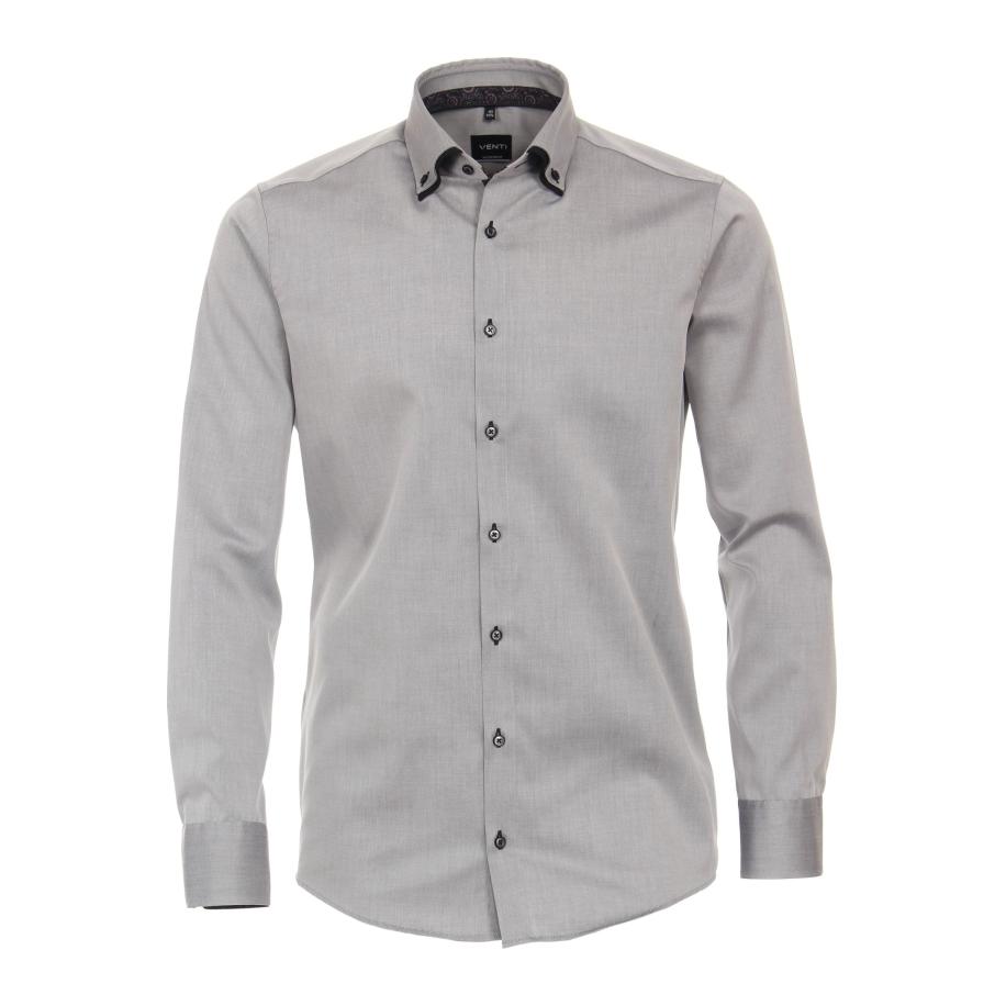 Venti Overhemd zilver, Faux-uni Zilver
